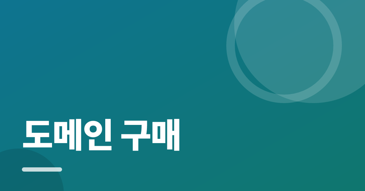도메인 구매 시 확인할 조건별 비교 기준과 확인 순서 실전 정리 대표 이미지